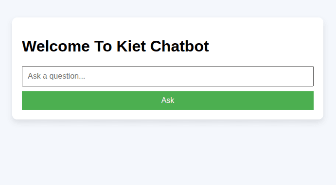 College Chatbot with LLM + Flask